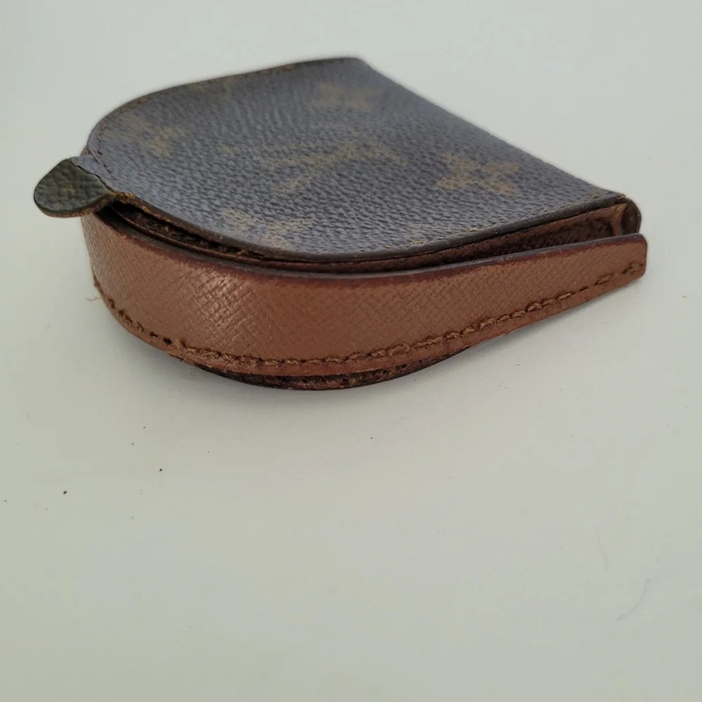 Louis Vuitton Monogram Porte Monnaie Cuvette Coin Purse Brown Wallet M61960